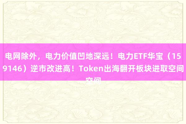 电网除外，电力价值凹地深远！电力ETF华宝（159146）逆市改进高！Token出海翻开板块进取空间
