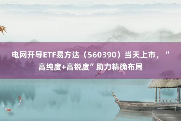 电网开导ETF易方达（560390）当天上市，“高纯度+高锐度”助力精确布局