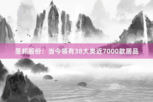 圣邦股份：当今领有38大类近7000款居品