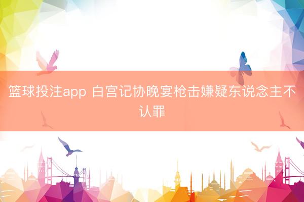 篮球投注app 白宫记协晚宴枪击嫌疑东说念主不认罪