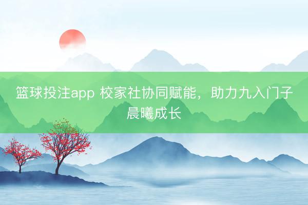 篮球投注app 校家社协同赋能，助力九入门子晨曦成长
