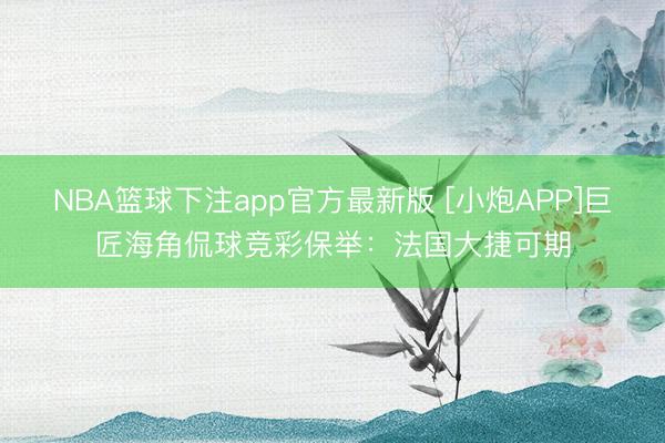 NBA篮球下注app官方最新版 [小炮APP]巨匠海角侃球竞彩保举：法国大捷可期